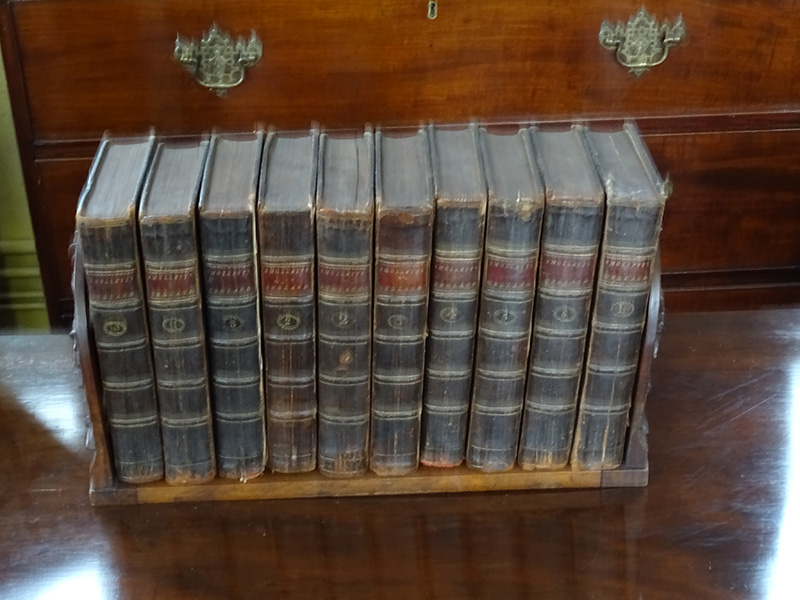 Victorian carved oak bookslide